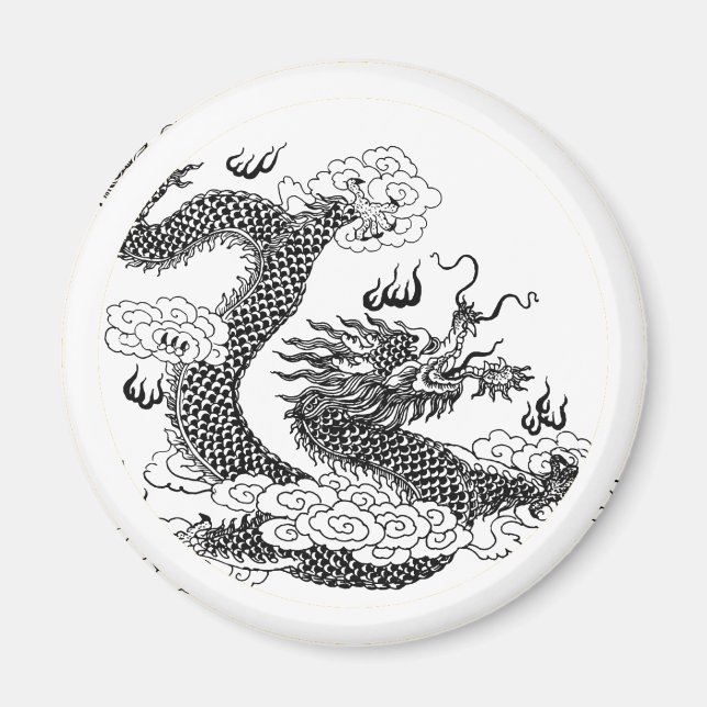 Asian Dragon Magnet (Front)