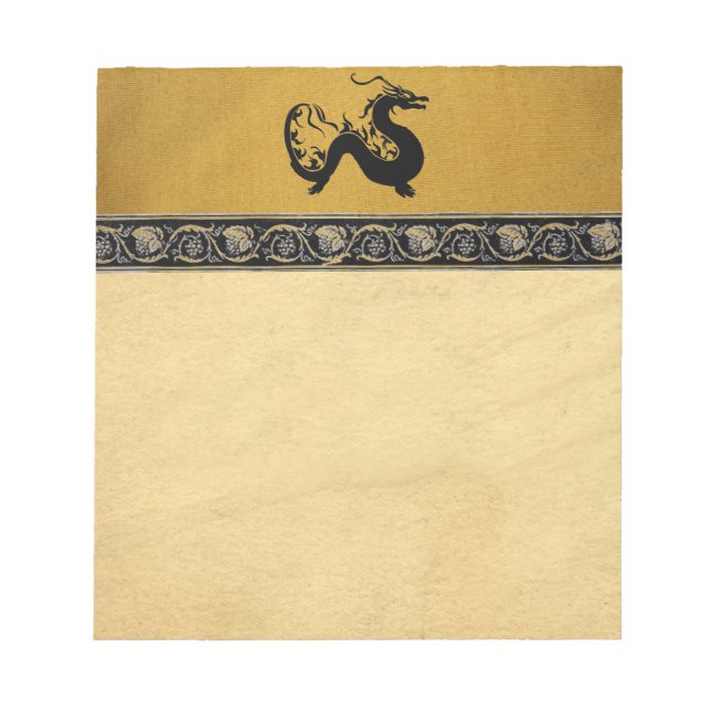 Asian Dragon Notepad (Front)