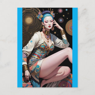 Asian Dream Flight - Ken Gauge Art Postcard