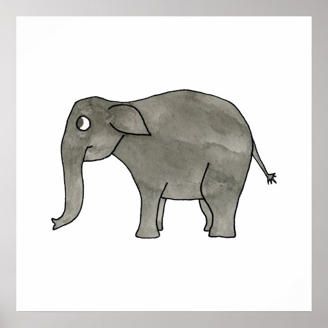 Asian Elephant. Poster (Front)