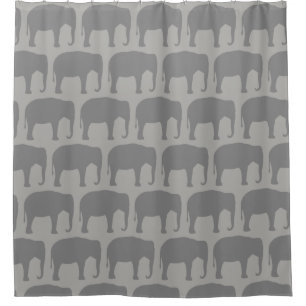 Asian Elephant Silhouettes Pattern