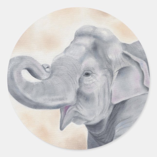Asian elephant sticker (Front)
