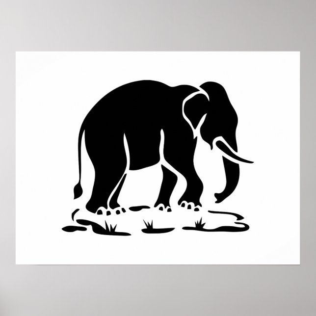 Asian Elephants Ahead Thai Elephant Trekking Sign (Front)