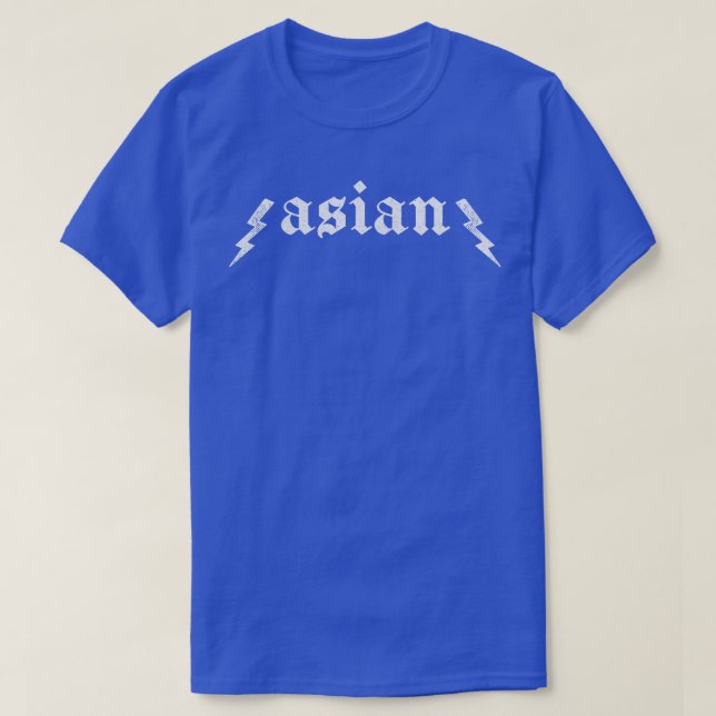 Asian Faded Type Design 1 T-Shirt (Design Front)