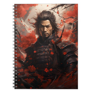 Asian Fighter Abstract Art Of Japanese Samurai  Notebook