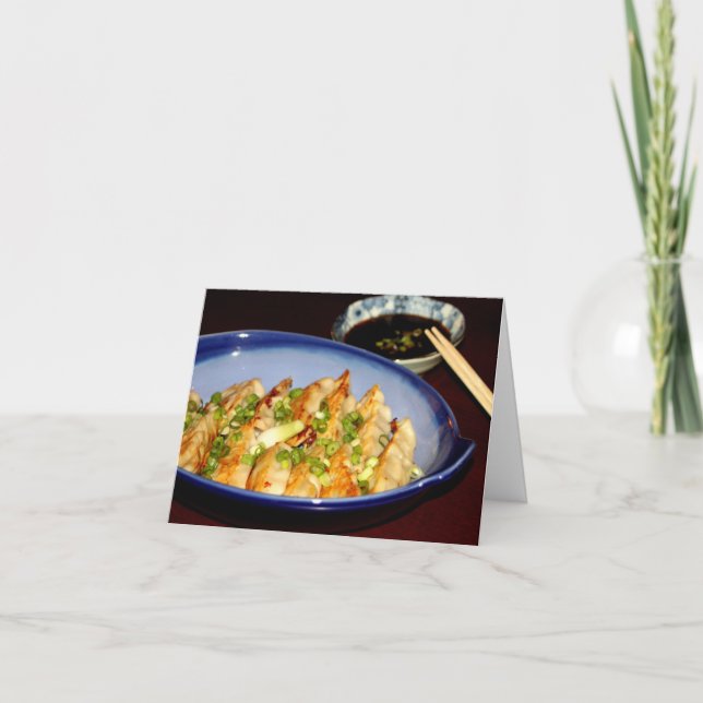 Asian food Invitation Note Card (Front)