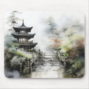 Asian Garden Traditional Mouse Pad