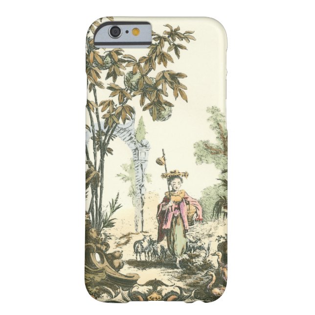 Asian Garden with Woman and Animals Case-Mate iPhone Case (Back)