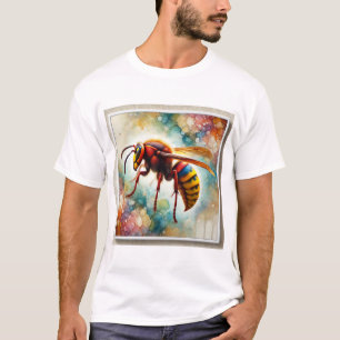 Asian Giant Hornet 160724AREF216 - Watercolor T-Shirt