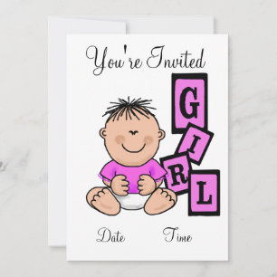 Asian Girl Baby Shower Invitation  Customize It!