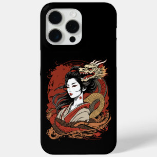 Asian Girl   Chinese Dragon iPhone 15 Pro Max Case