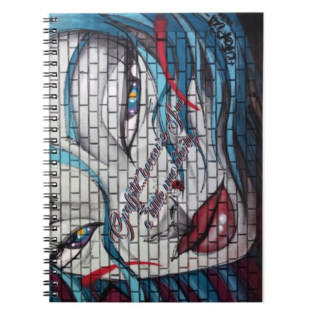Asian Girl Graffiti  Notebook (Front)