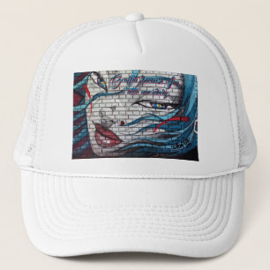 Asian Girl Graffiti Trucker Hat