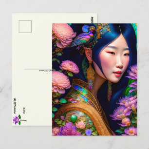 Asian Goddess, Postcrossing Postcard