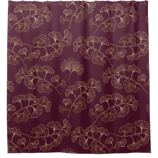 Asian Gold Botanical Pattern (Front)