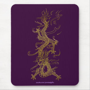 ASIAN Gold Dragon Collection Mouse Pad