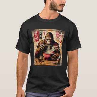 Asian Graphics, Ramen Bigfoot Anime Vintage Japane T-Shirt