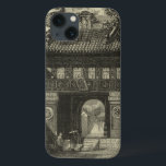 Asian Imperial Temple in Black & White iPhone 13 Case<br><div class="desc">Visitors gather in front of this Asian imperial temple, ready to enter. The stunning print is done in black and white, giving the whole piece an ancient look that mimics the time it is depicting. Put this on your wall today and enjoy!</div>
