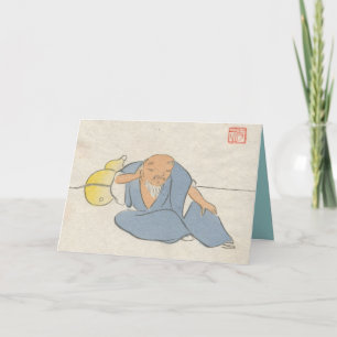 Asian Inspired Vintage Cards - Zen master