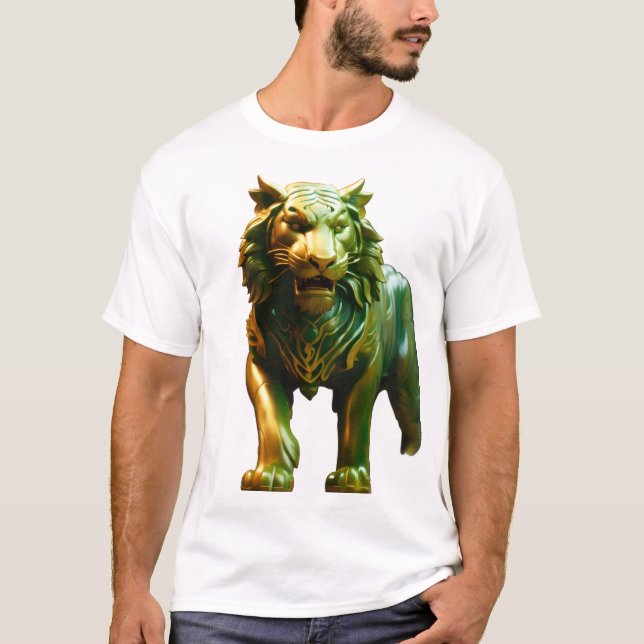 Asian Jade Tiger Concept Art  T-Shirt (Front)