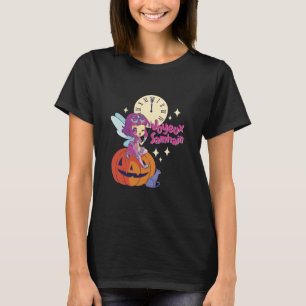 Asian Japanese halloween pumpkin cute girl T-Shirt