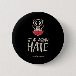 Asian Live Anti Racism Aapi Awareness Stop Asian H 2 Inch Round Button