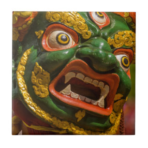 Asian Masked Dancer Tile