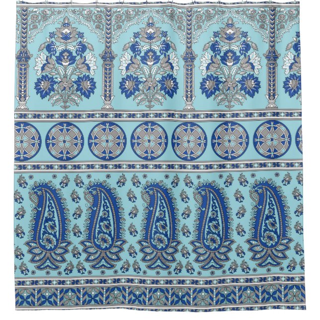 Asian Paisley Border: Traditional Design. (Front)