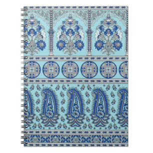 Asian Paisley Border: Traditional Design. Notebook
