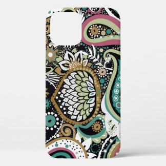Asian paisley: modern seamless design. iPhone 12 case