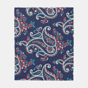 Asian Paisley: Traditional Seamless Design. Fleece Blanket