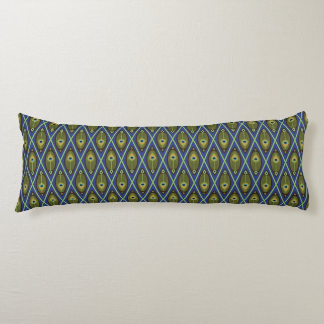 Asian pattern body pillow (Front)