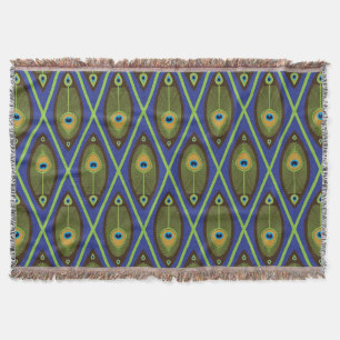 Asian pattern throw blanket