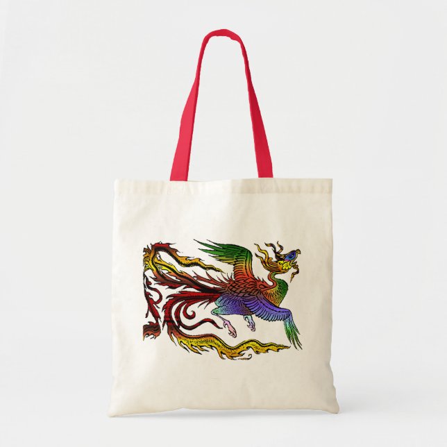 Asian Phoenix Tote Bag (Front)