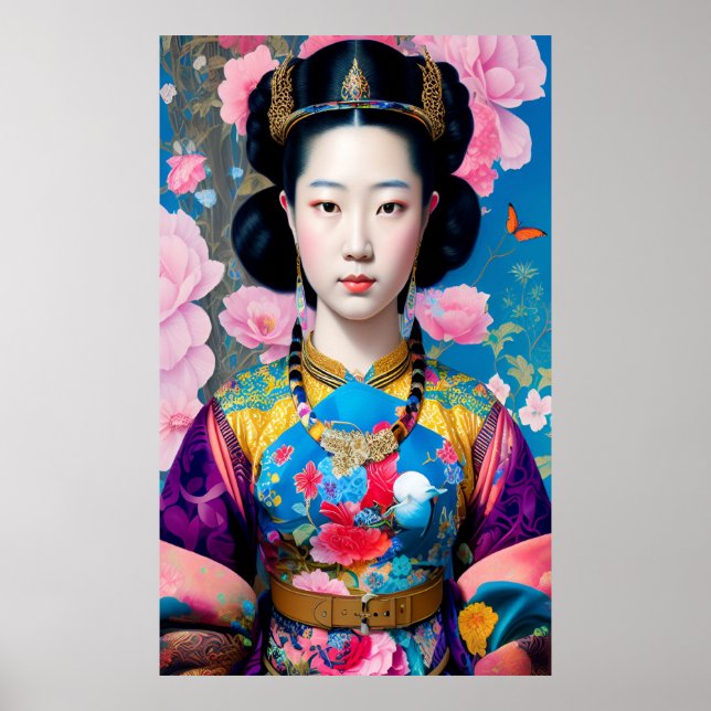 Asian princess with belt poster (Front)