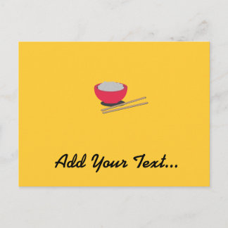 Asian rice postcard