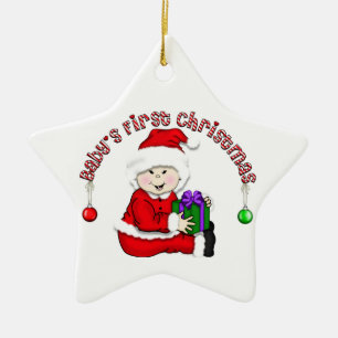 Asian Santa  Baby 1st Christmas Ornament