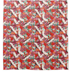 Asian Silk Shower Curtain