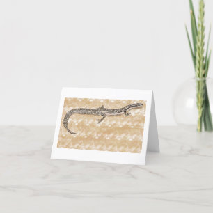 Asian Snake Eyed Skink 🦎  Thank You Card