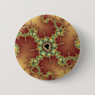 Asian Spider - Fractal 2 Inch Round Button