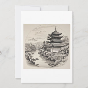 Asian stamp invitation