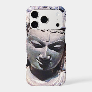 Asian Statue Antique Stone Face Photo Stylish Bold