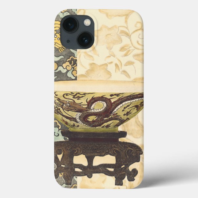 Asian Tapestry with Bowl and Dragon Design Case-Mate iPhone Case (Back)