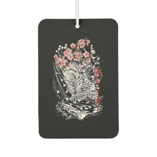 Asian Tiger With Cherry Blossoms And Japanese Air Freshener