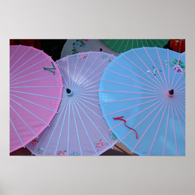 Asian Umbrellas Poster (Front)