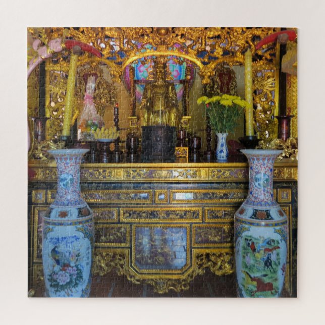 asian, vietnamese, art, sculpture, buddha, jigsaw puzzle (Vertical)