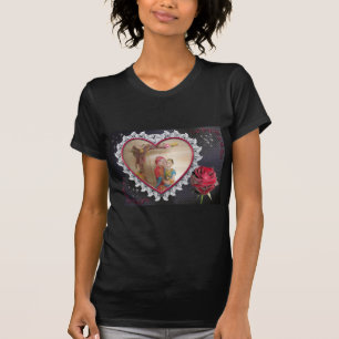 Asian Wedding Couple on Heart Swing Art Print/ T-Shirt
