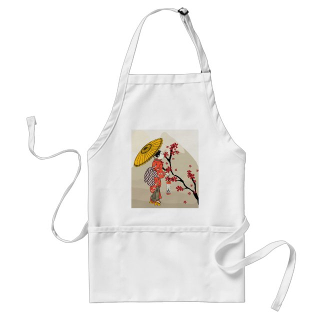Asian Woman Apron (Front)