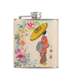 Asian Woman Flask