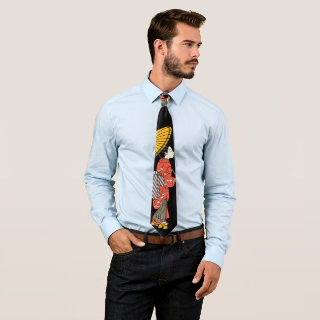 Asian Woman Necktie (In Situ)